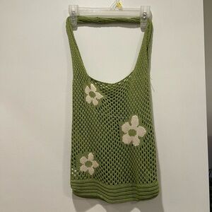 Floral mesh bag